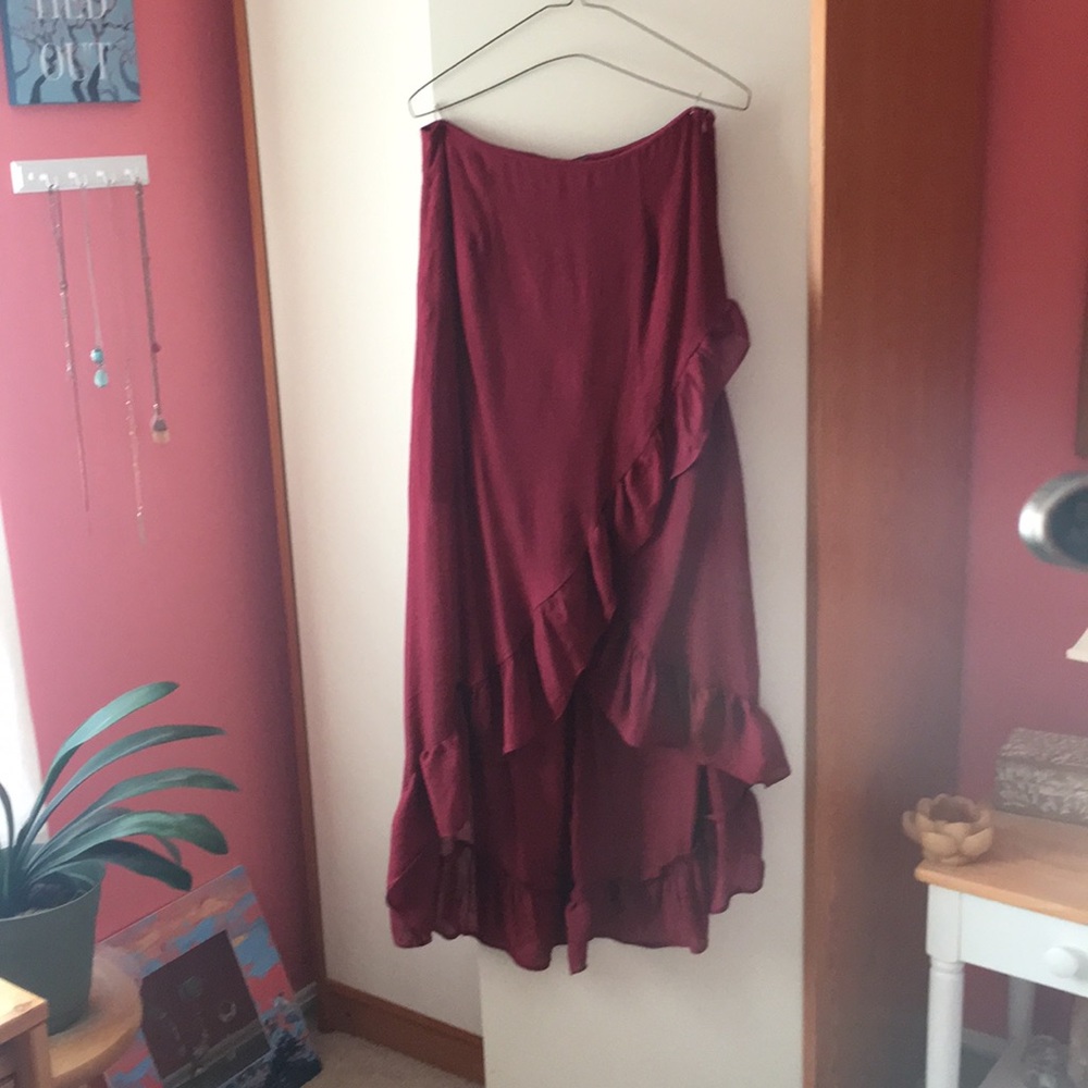 Red skirt